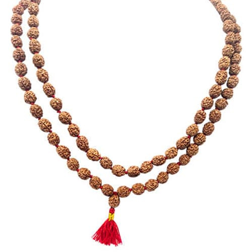 Chhah Mukhi Rudraksha Mala, 6mm (108 Beads)